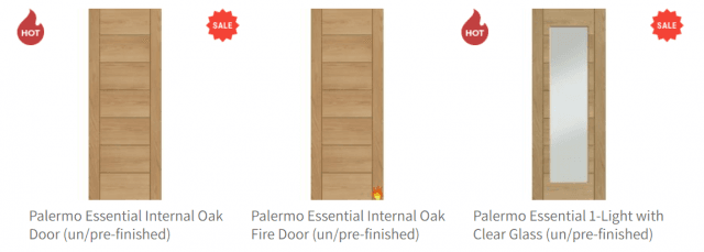 Interior walnut doors
